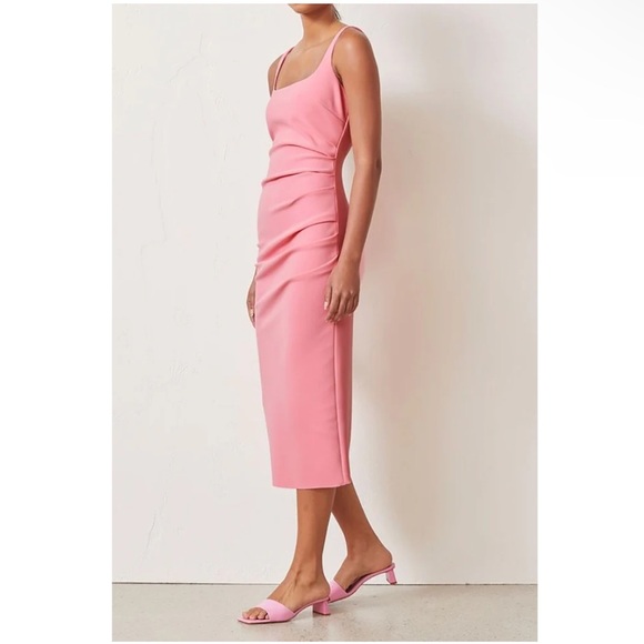 NWT Bec & Bridge Paloma MIDI Dress in Flamingo. - Picture 2 of 9